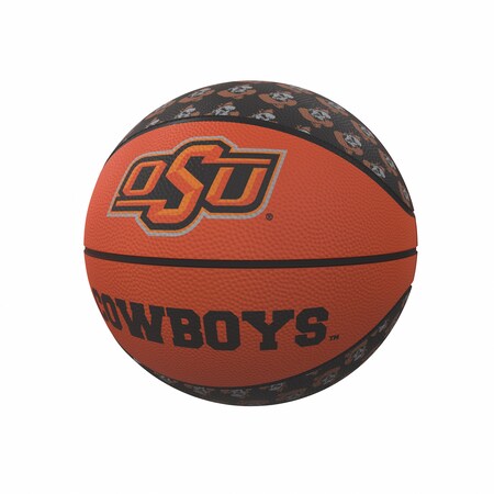 Logo Brands OK State Repeating Logo Mini-Size Rubber Basketball 193-91MR-1